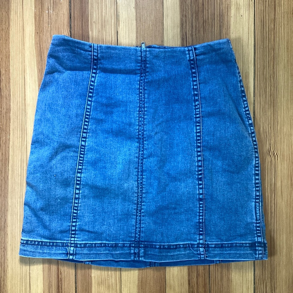 Stretchy soft denim mini skirt by Free People